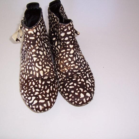 Dolce Vita Bootie Real Dyed Calf Fur Leather - Picture 1 of 4